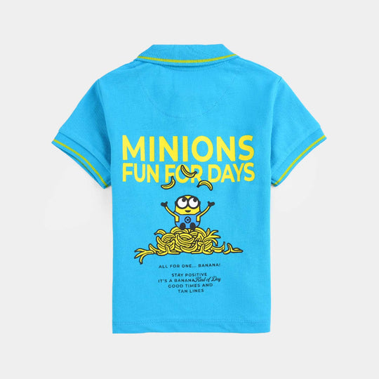 Infant Boys Jumbo Pique Polo-Haw Ocean