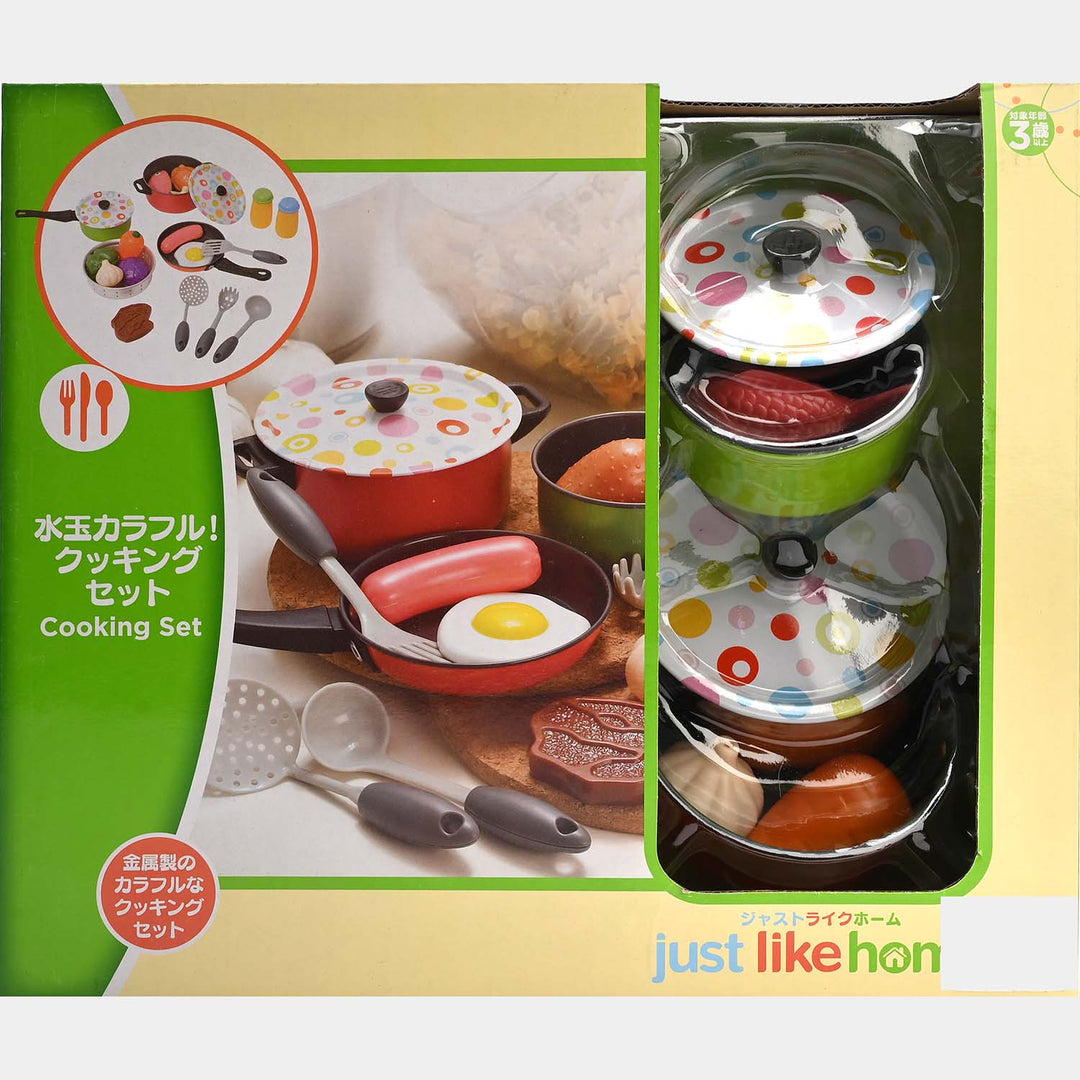 Just Like Home Cooking Play Set For Girls