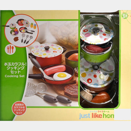Just Like Home Cooking Play Set For Girls