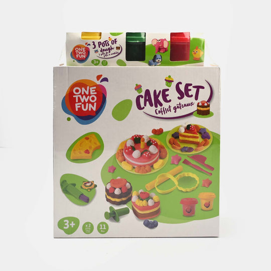 One Two Fun Cake Set – 11-Piece Dough Play Kit