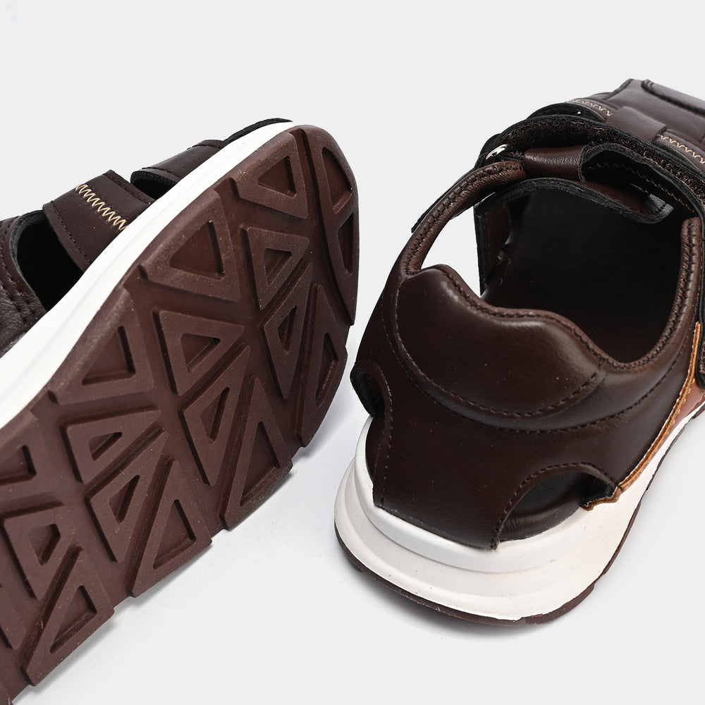 Boys Sandal 1017-2-Coffee/Brown