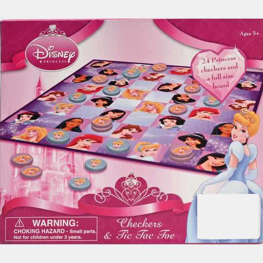 Checkers & Tic Tac Toe Game Set