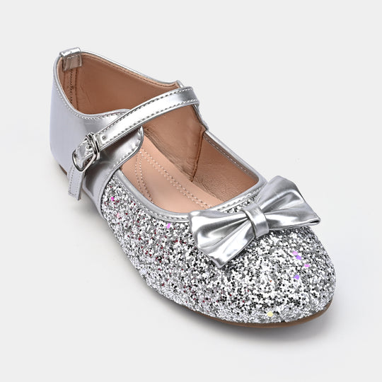 Girls Pumps ZP-061-SILVER