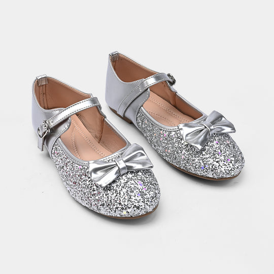 Girls Pumps ZP-061-SILVER