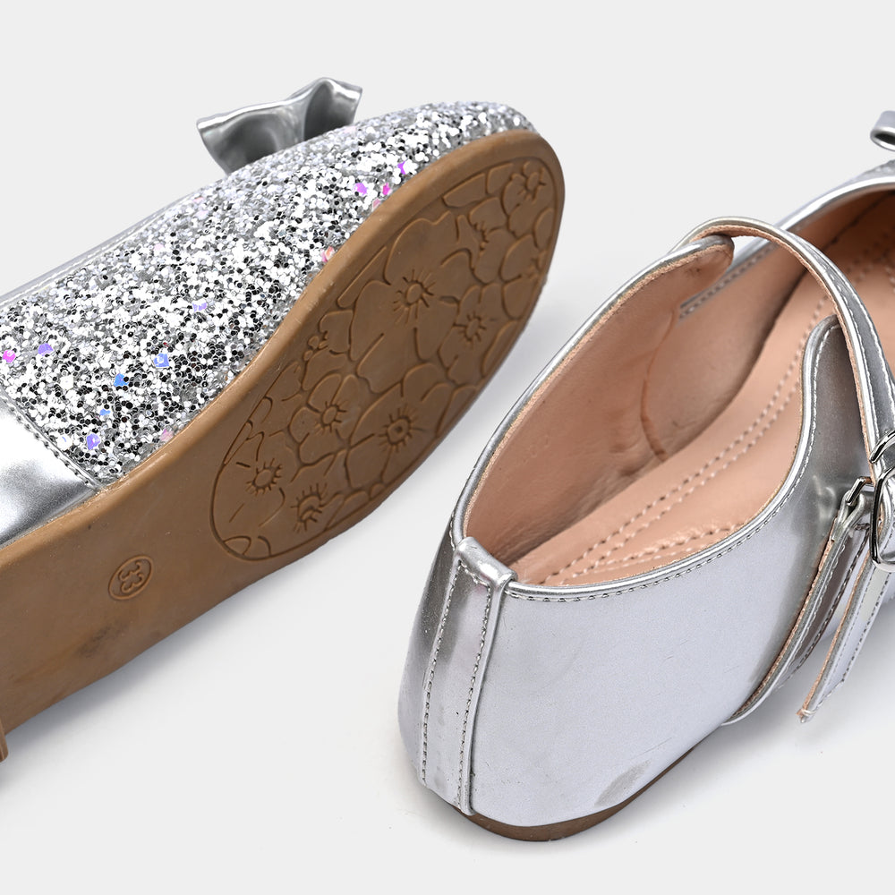 Girls Pumps ZP-061-SILVER