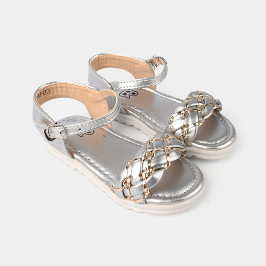 Girls Sandal DM-003-SILVER