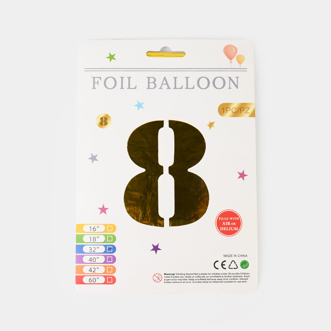 32-Inch Tall Letter Foil Balloons For Celebrations