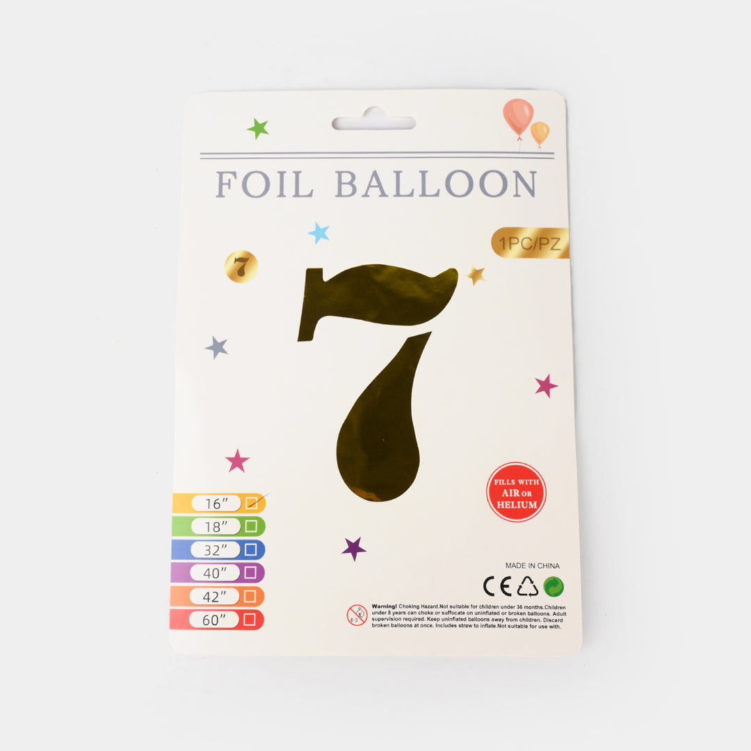 16-Inch Tall Letter Foil Balloons For Celebrations