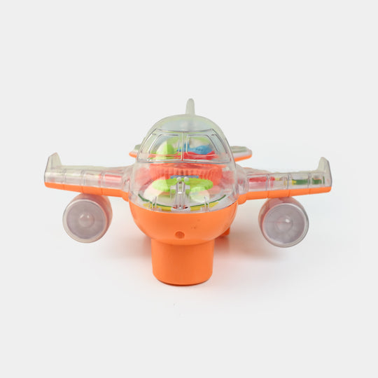 Electric Gear Plane With Light Music Toy For Kids