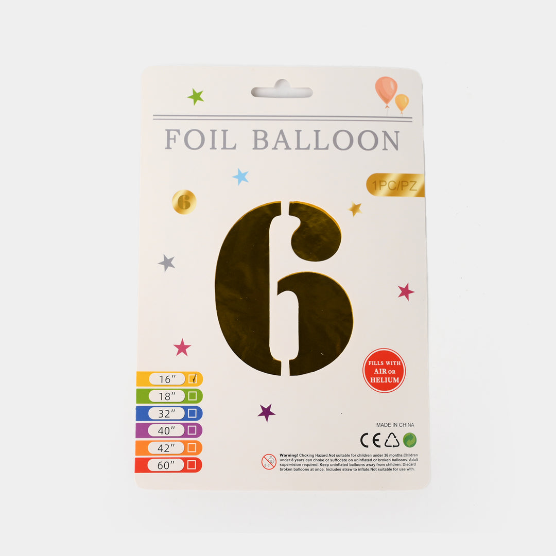 16-Inch Tall Letter Foil Balloons For Celebrations
