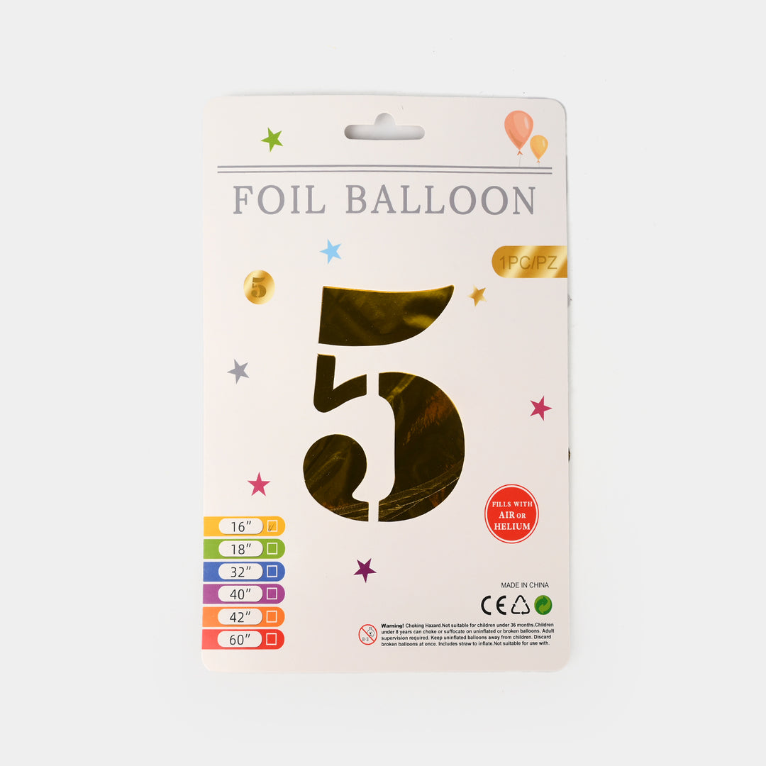 16-Inch Tall Letter Foil Balloons For Celebrations