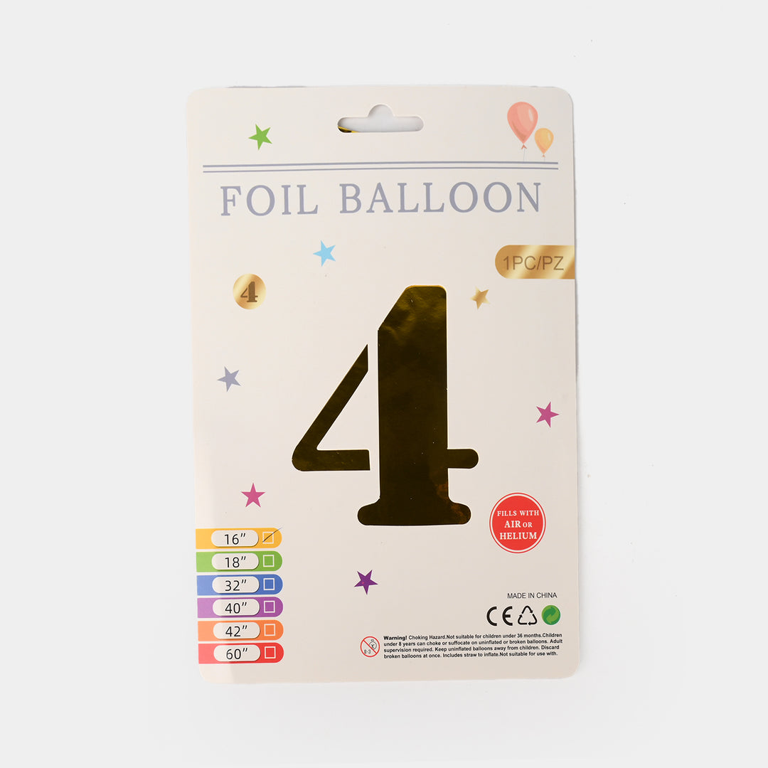 16-Inch Tall Letter Foil Balloons For Celebrations