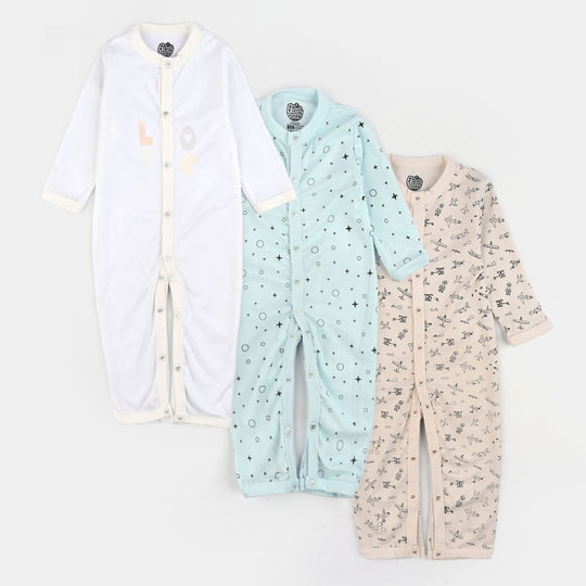 Pack Of 3 Infant Baby Unisex Cotton Romper Set