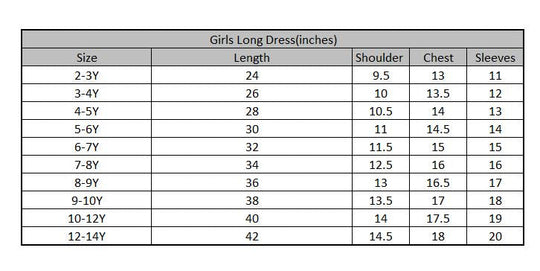 Girls Cotton Poplin Long Dress-Multi