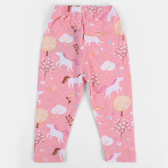 GIRLS Lycra Jersey TIGHTS PRINTED Horse