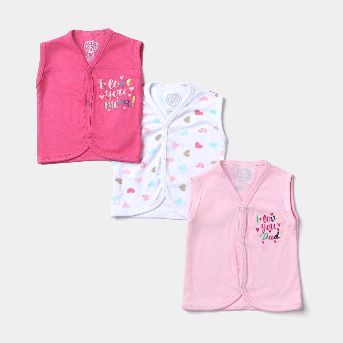 Baby Vest Pack Of 3 | 3-6M