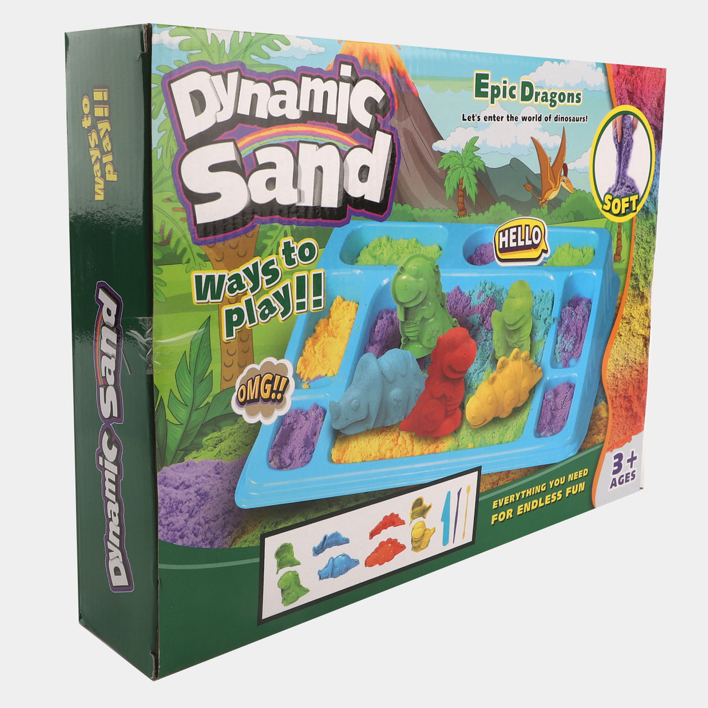 3D Dinosaur Magic Sand Play Set