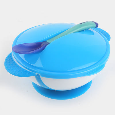 Baby Bowl & Spoon Set -Blue