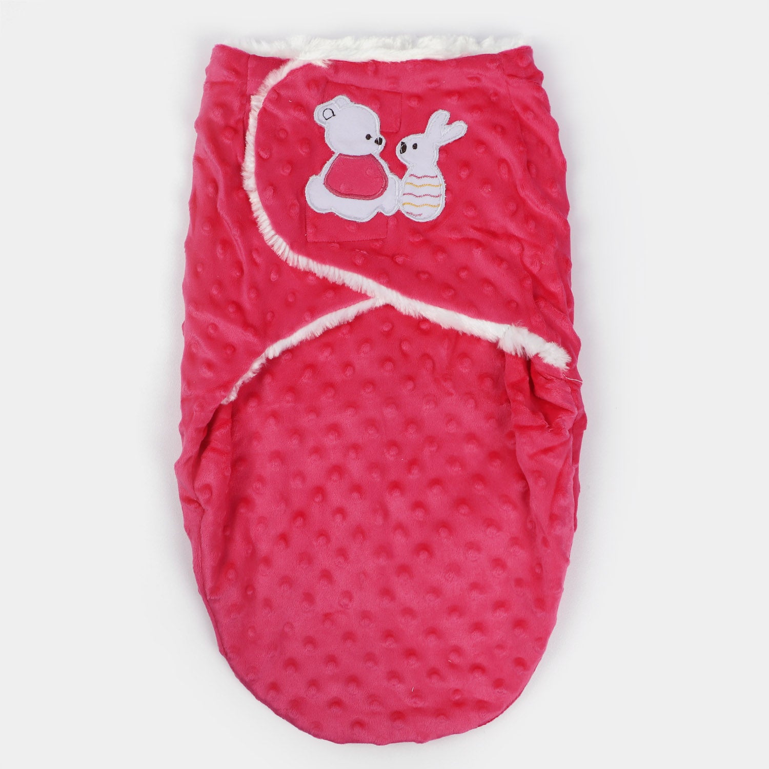 New Best Baby Swaddle In Fur Stuff For Heavy Winter In Pink Color GYMW9569 main image 0