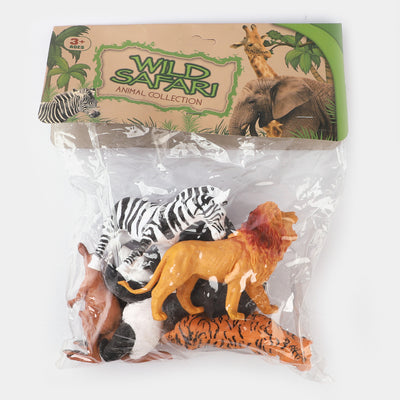 Wild Safari Animals 6PCs For Kids