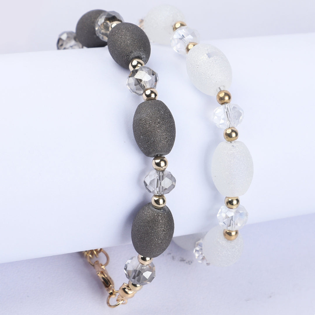 Fancy Crystal Beaded Bracelet For Girls