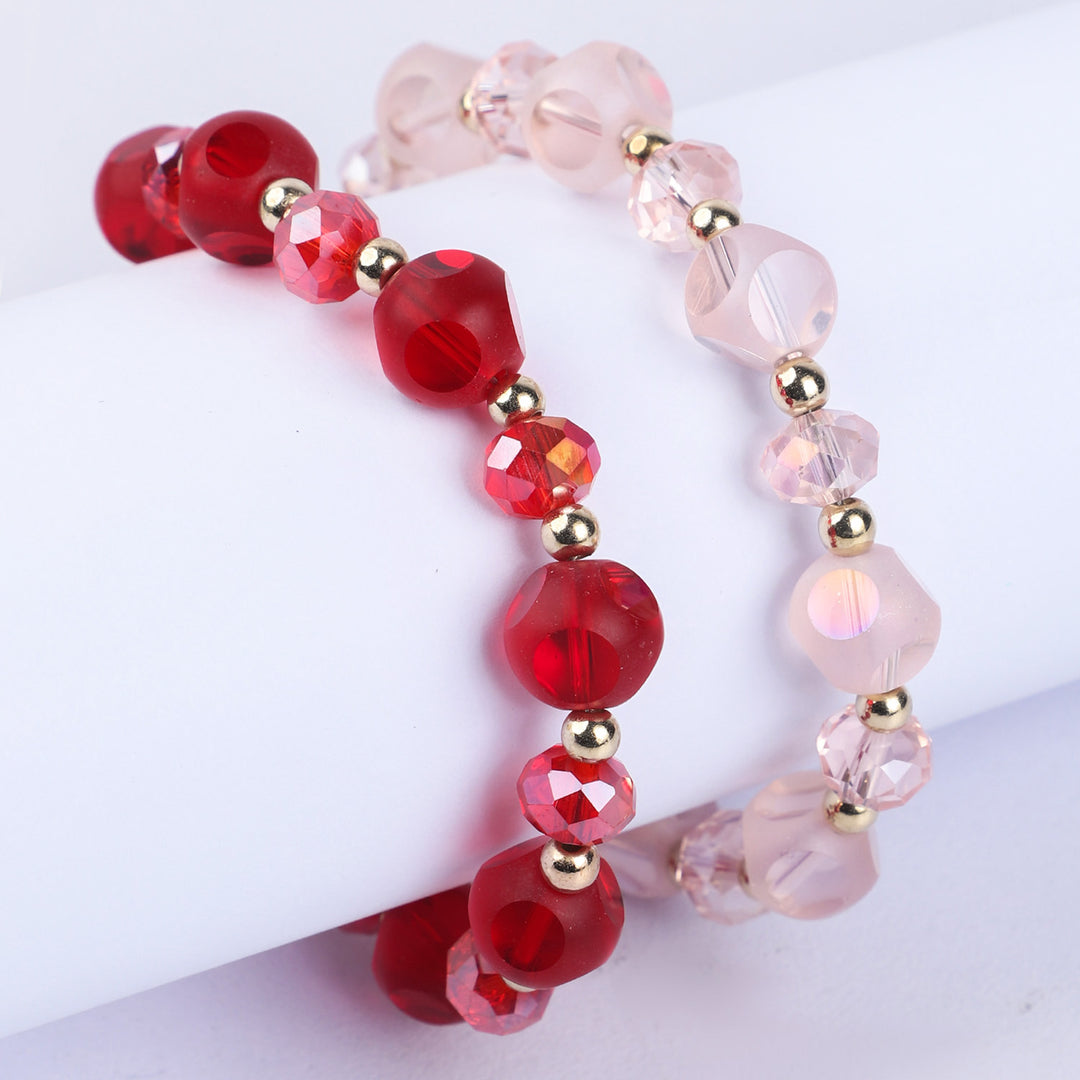 Fancy Crystal Beaded Bracelet For Girls