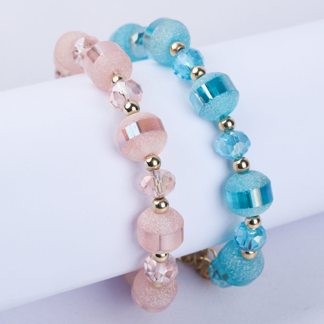 Fancy Crystal Beaded Bracelet For Girls