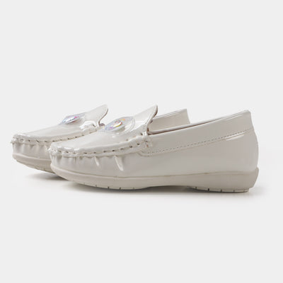 Girls Loafers 202109-2 - White