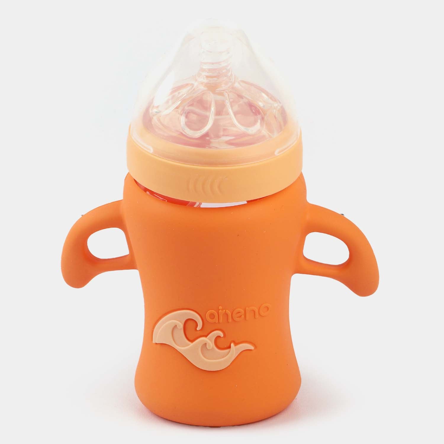 Glass Material Feeder For Babies In Orange Color main image 1