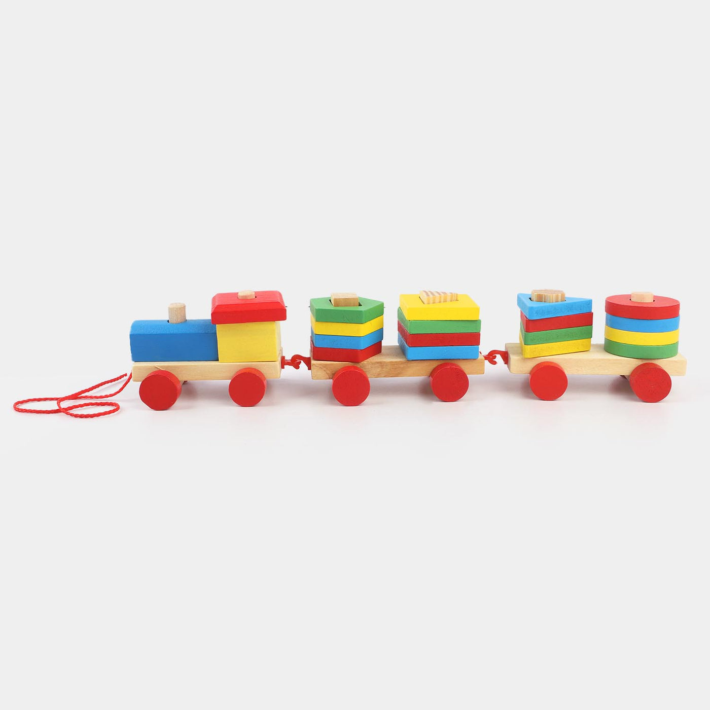 Wooden Puzzle Stacking Toy Train For Kids