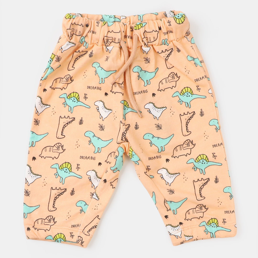 Infant Boys Sleeping Pajama Dinosaurs - Cream Puff
