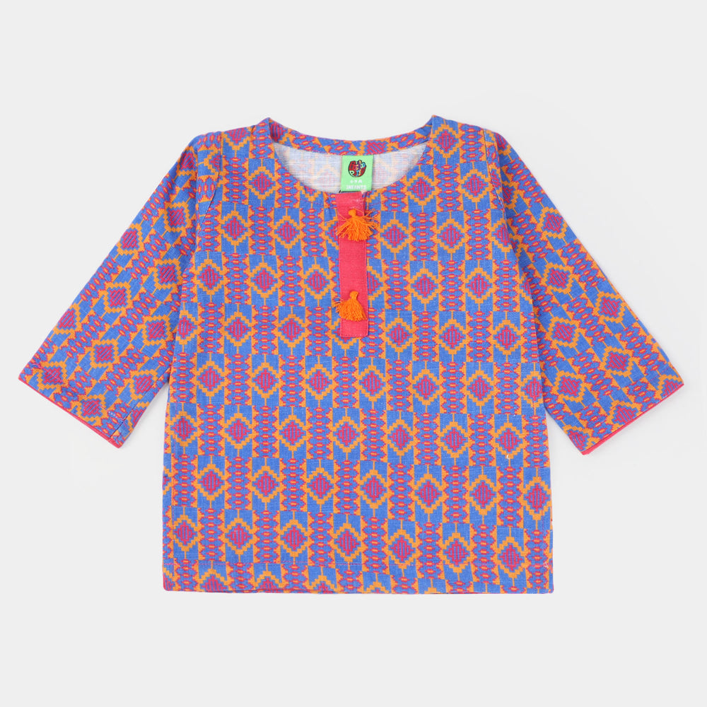 Infant Girls khaddar Printed 2Pcs Suit Cheers-Multi