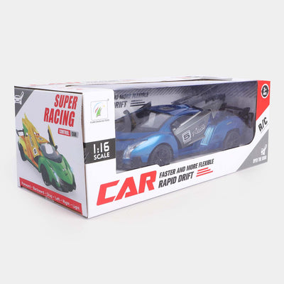 Remote Control Super Sports Racing Car With Light & Sound For Kids
