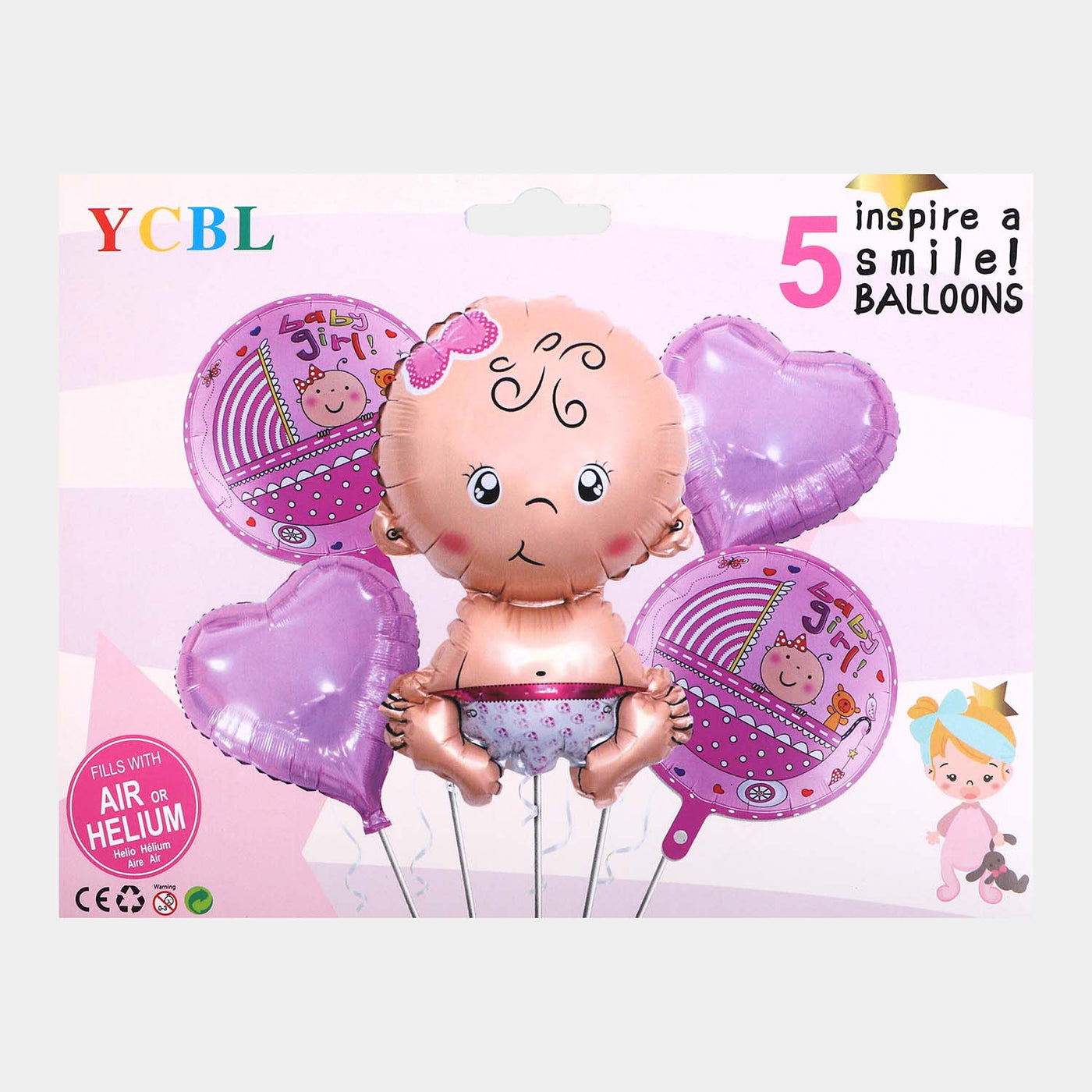 Baby Foil Balloon | 5 Pcs