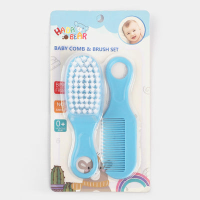 Baby Comb & Brush Set - Blue