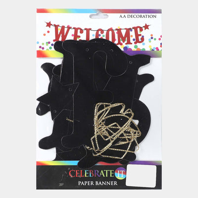 Hanging Welcome decorations Banner | Small