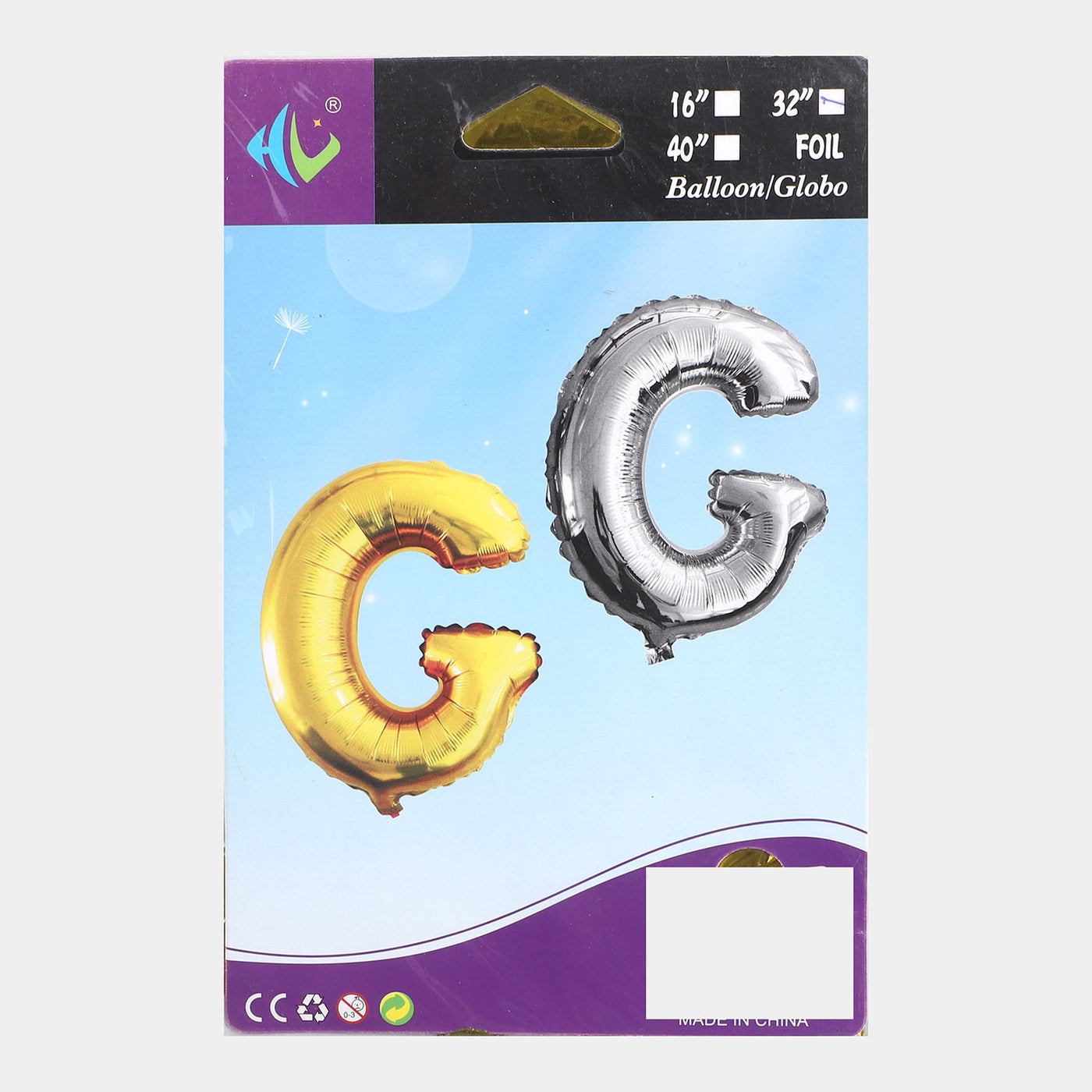 1PC Decoration Alphabet Balloon | 32 Inches|(G)