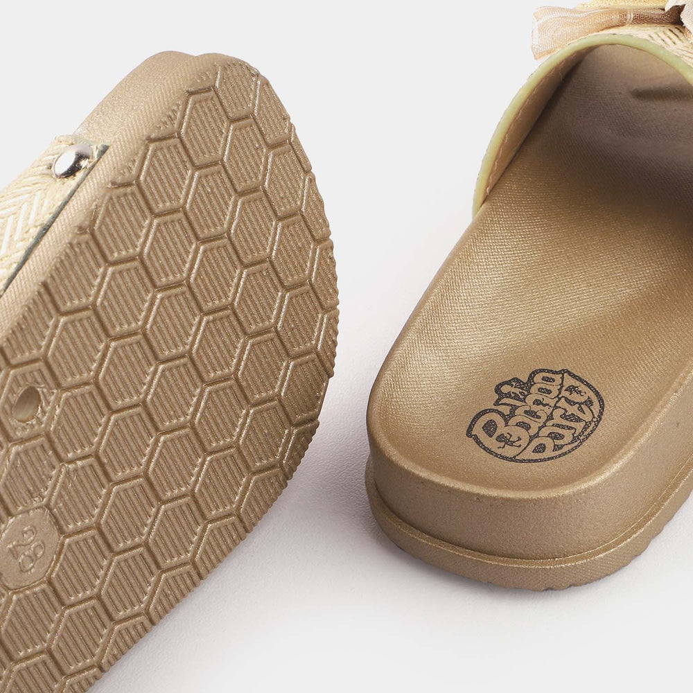 Girls Slipper CL-19-Golden