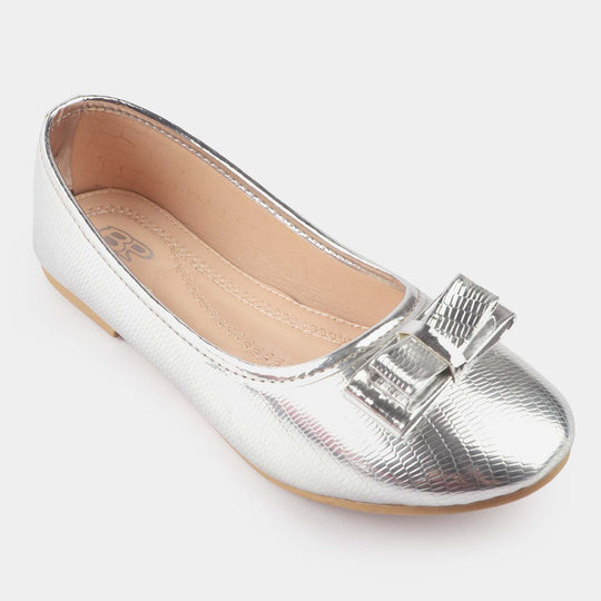 Girls Pumps 203-73-SILVER