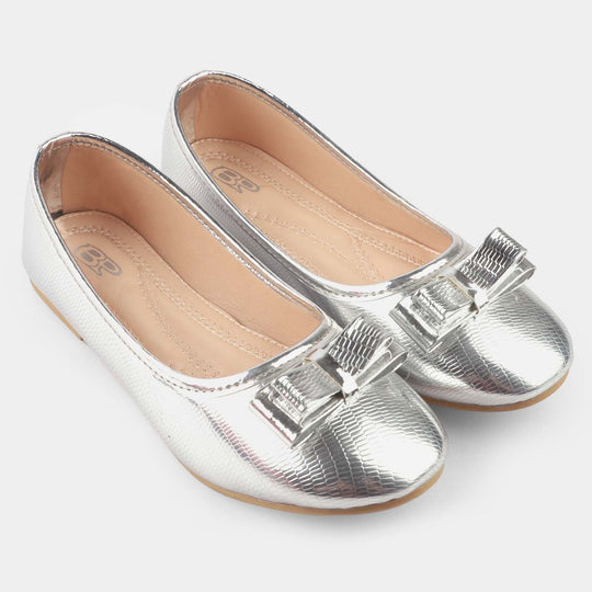 Girls Pumps 203-73-SILVER