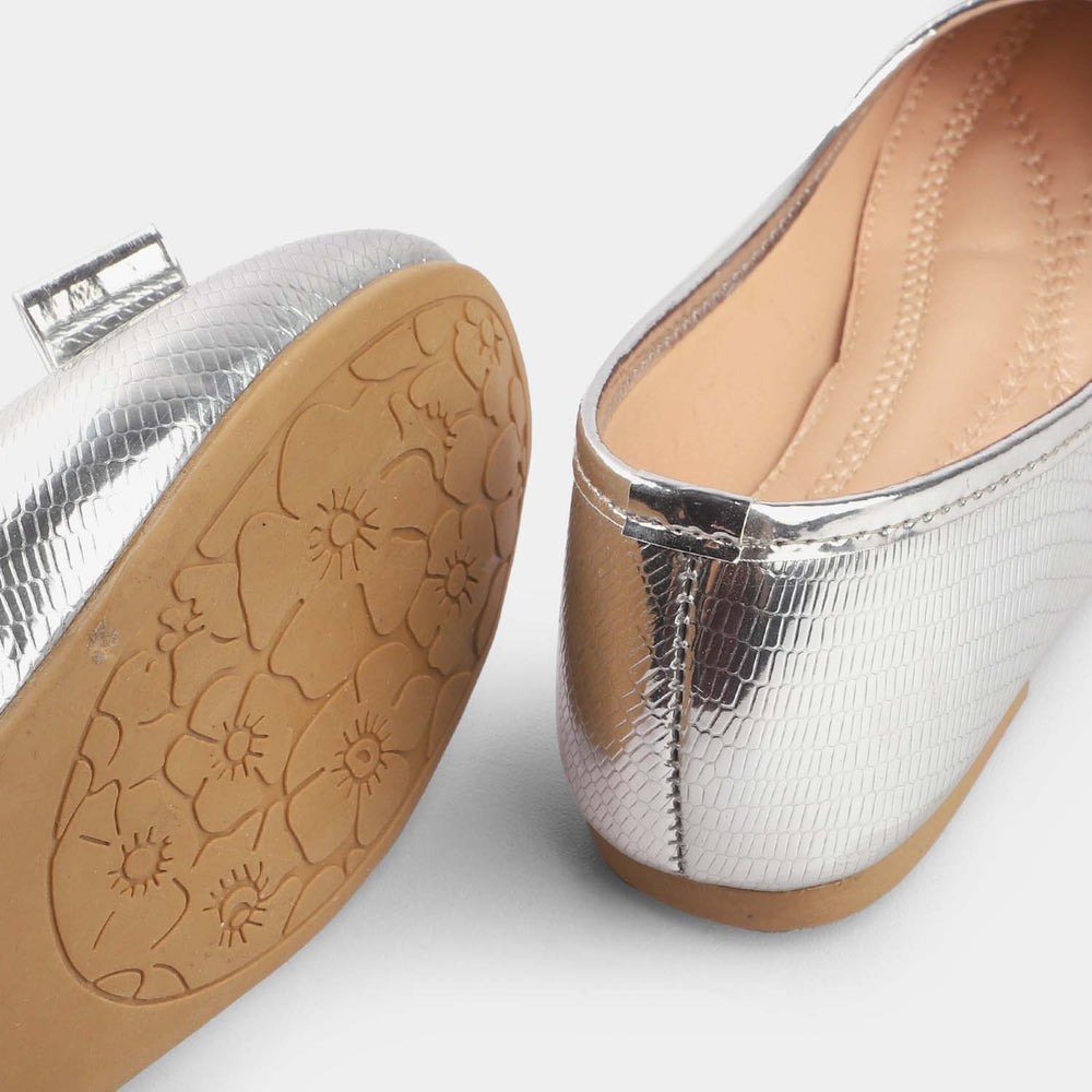Girls Pumps 203-73-SILVER