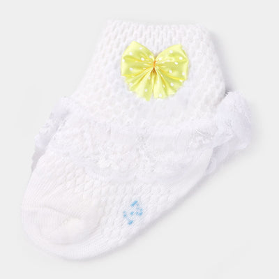 Baby Cotton Lace Frill Socks | 4M+