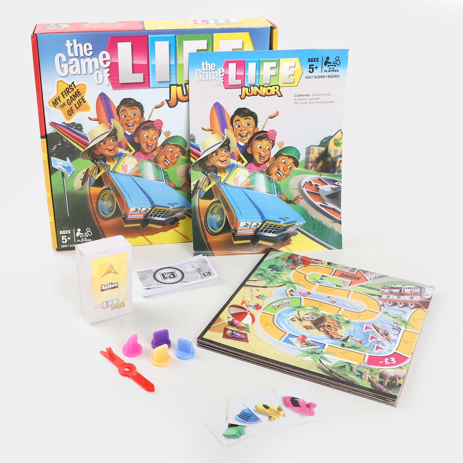 the Game of Life Junior Board Game, Game for Kids Ages 5 and up