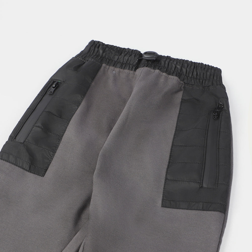 Boys Terry and Fleece Pyjamas Parachute-D Grey