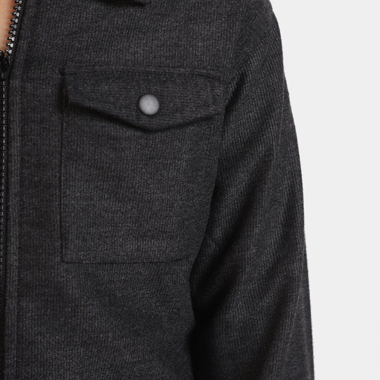 Boys Corduroy Casual Shirt Born to Skate-GREY