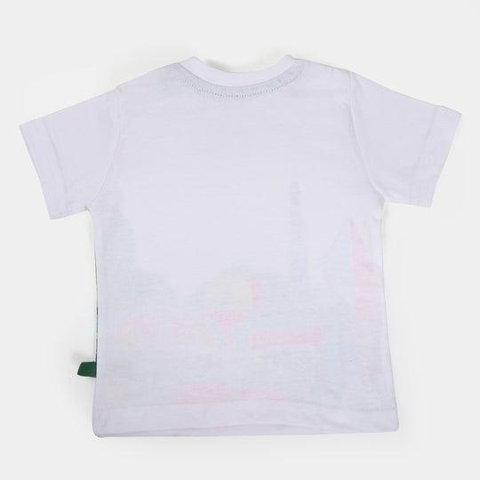 Infant Girls T-Shirt Humara Pakistan - White