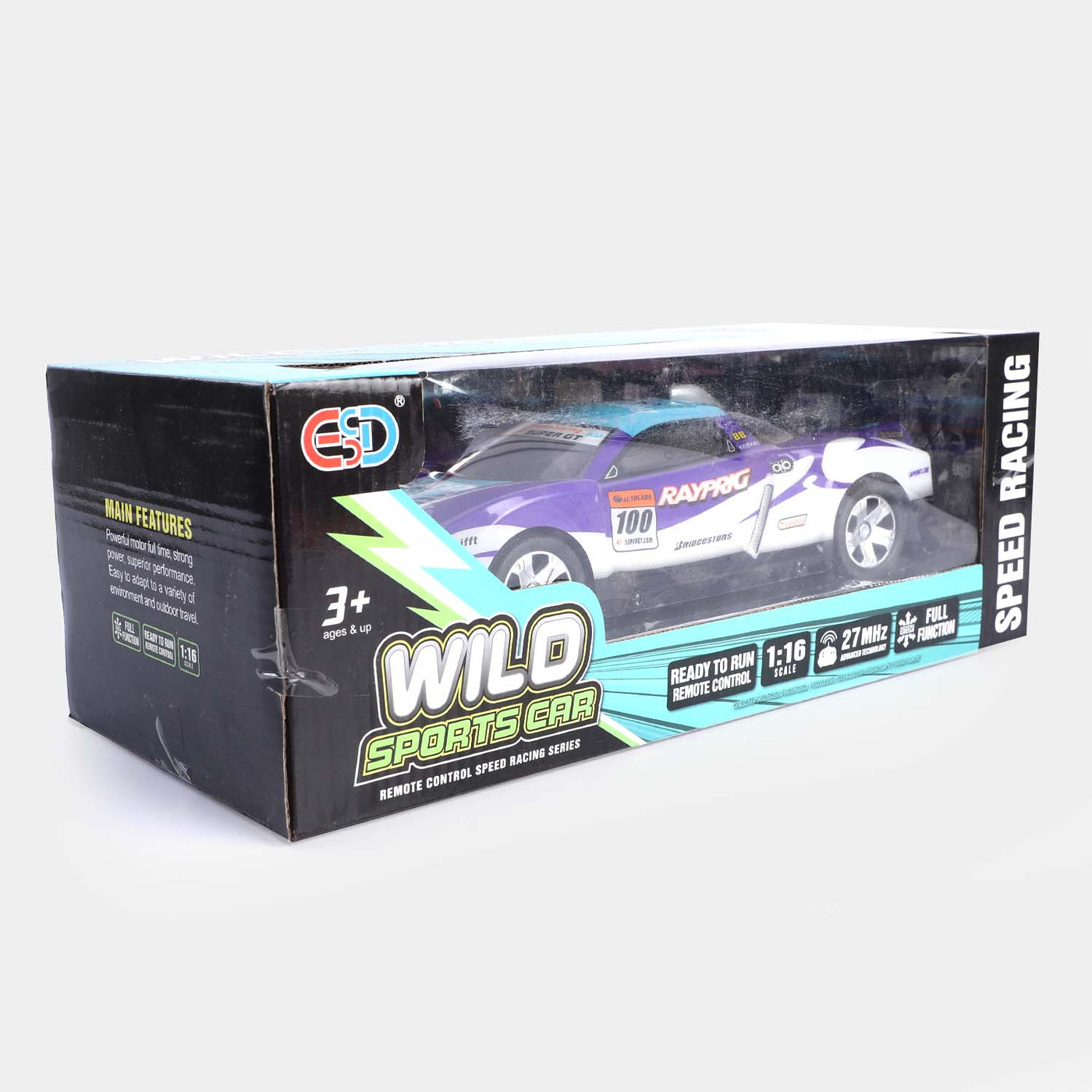 Remote Control Racing Champion Car With Light For Kids