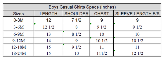 Infant Boys Cotton Shirt (Ready to Explore) - BLACK