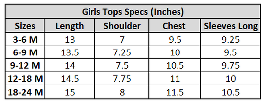 Infant Girls Cotton Poplin Casual Top Color Rush-Multi