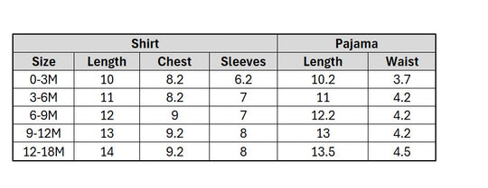 Infant Unisex Night Suit 3Pcs Set-Green